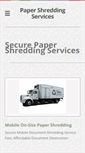 Mobile Screenshot of discountshred.com