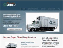 Tablet Screenshot of discountshred.com